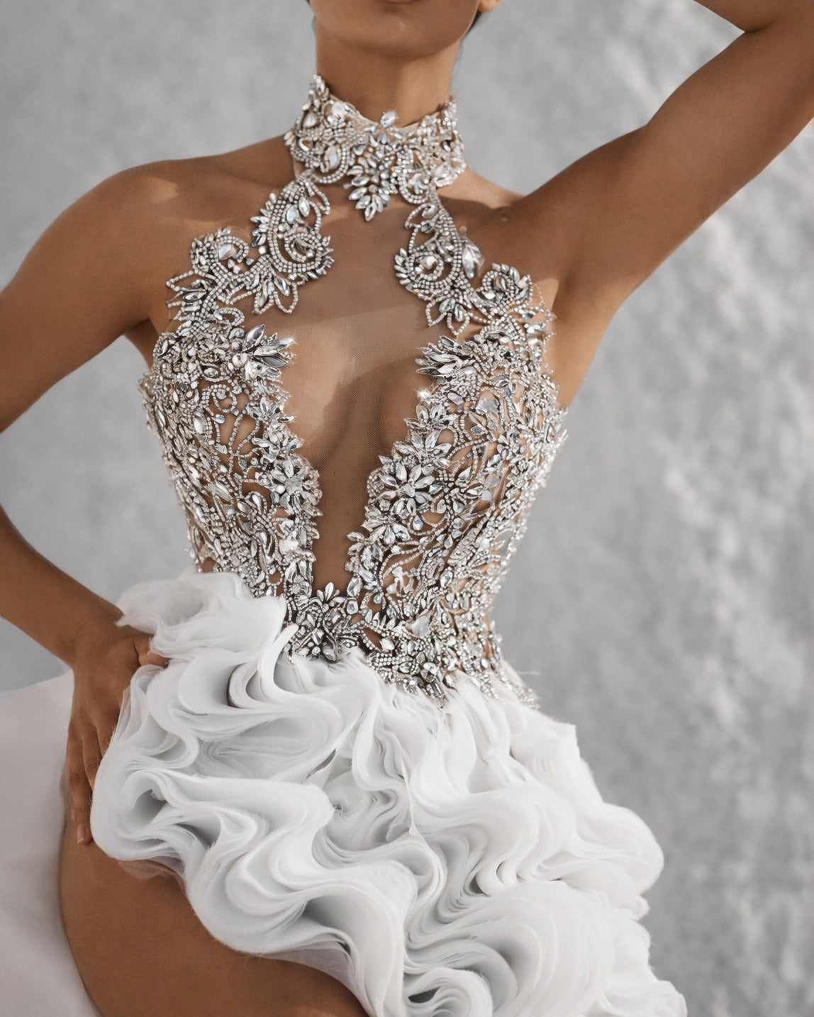 White Corset Mermaid Dress